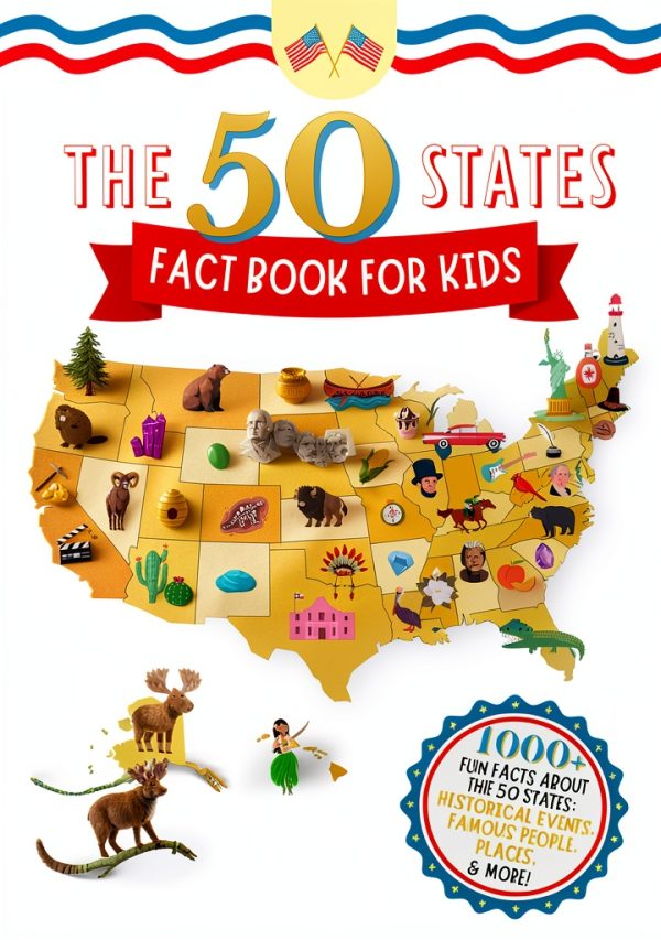50 States Book for Kids by Big Heart Books Interactive Edition-0