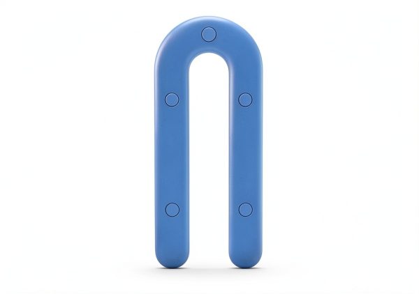 Brixwell Plastic Horseshoe Shim 1/16" x 3-1/2" Blue Pack of 100-3