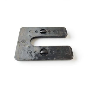 Glazelock GLZ04 1/4" Thick Shim 4" L x 3" W with7/8 Slot Interlocking Square Horsehoe Plastic Shims Black (400, 1/4 inch)-0
