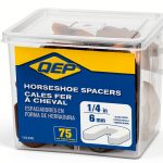 1/4" Horseshoe Shims 75/tub-0
